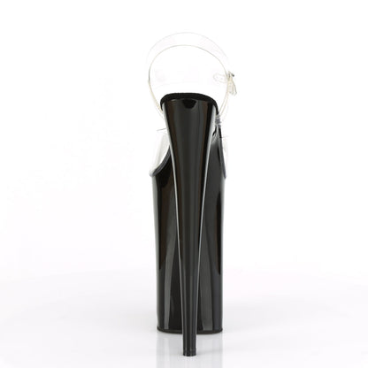 beyond 008 pleaser clear black clear platforms exotic dancing