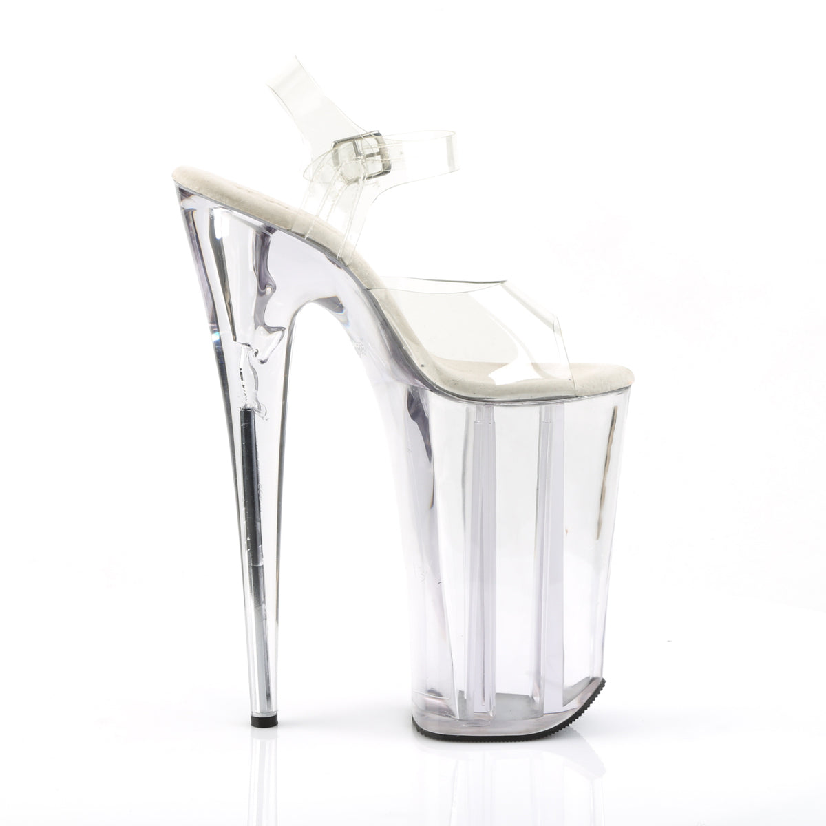 BEYOND-008 Pleaser Clear 10 Inch Killer Heel Platform Shoes