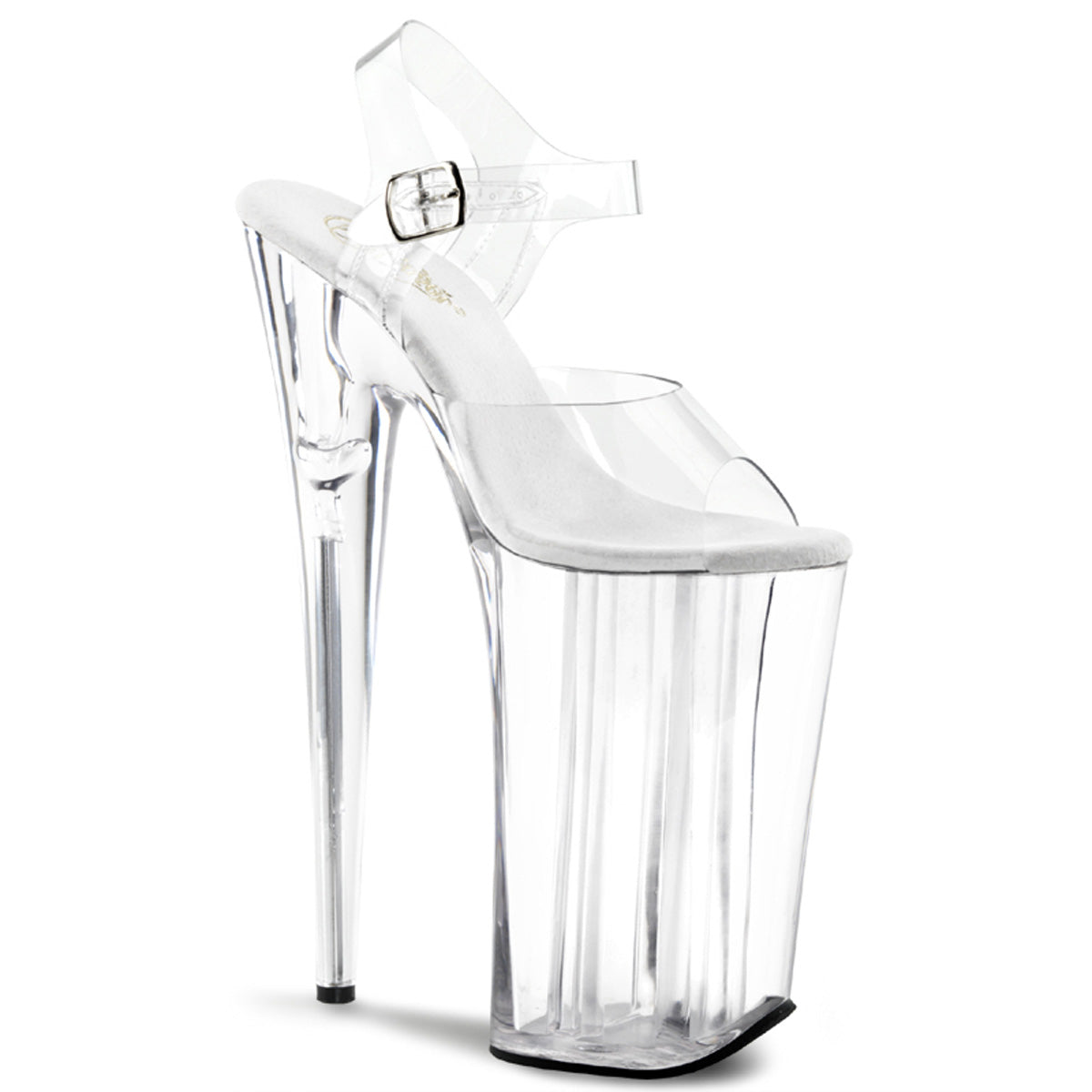 BEYOND-008 Pleaser Clear 10 Inch Killer Heel Platform Shoes Clear