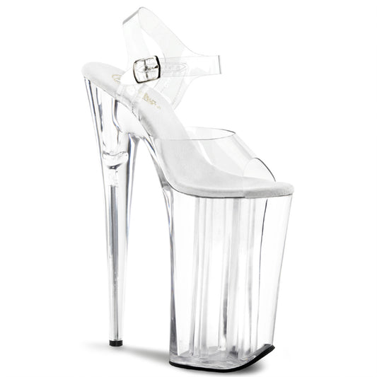 BEYOND-008 Pleaser Clear 10 Inch Killer Heel Platform Shoes