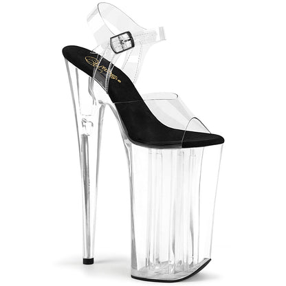 BEYOND-008 Pleaser Clear 10 Inch Extreme High Heels Platform Shoes