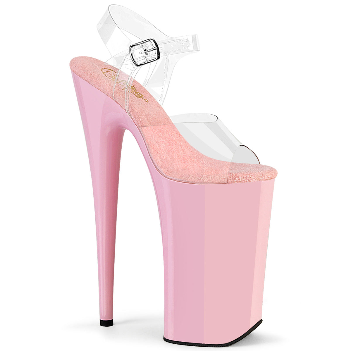 BEYOND-008 Pleaser Clear/Baby Pink Sexy Platform Shoes (Pole Dancing Heels)