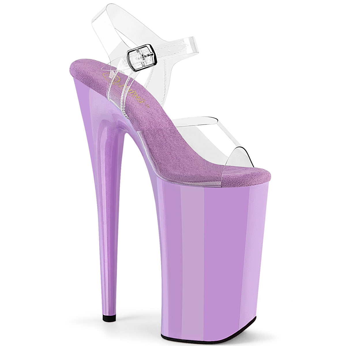 BEYOND-008 Pleaser Clear/Lavender Sexy Platform Shoes (Pole Dancing Heels)