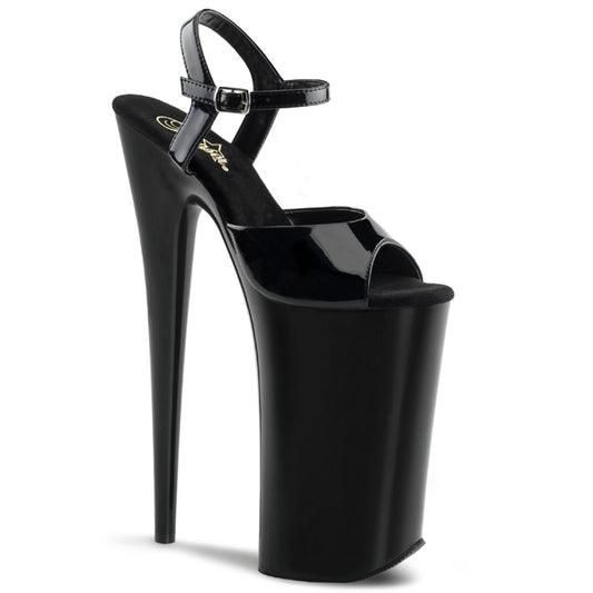 BEYOND-009 Pleaser Black 10 Inch Extreme Platform Shoes