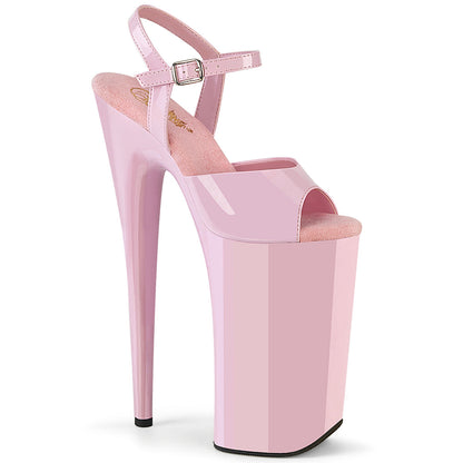 BEYOND-009 Pleaser Baby Pink 10 Inch Towering Platform Shoes B. Pink Pat B. Pink