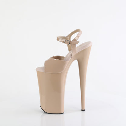 BEYOND-009 Pleaser Nude 10 Inch Statement Platform Shoes