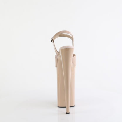 BEYOND-009 Pleaser Nude 10 Inch Statement Platform Shoes