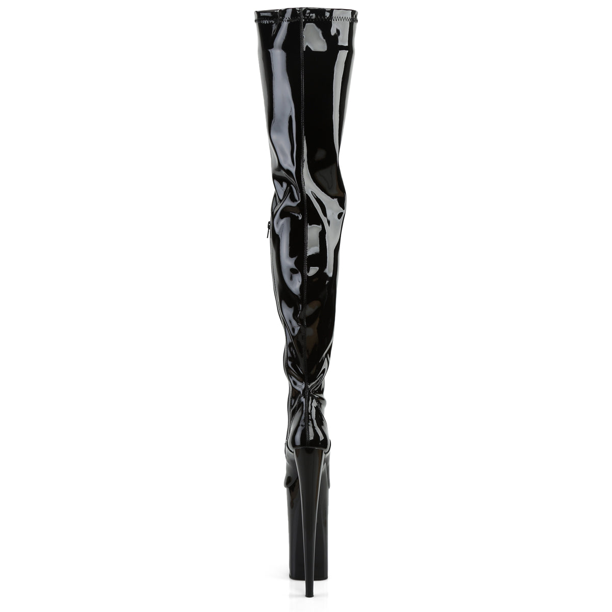 BEYOND-4000 Pleaser Black 10 Inch Sky High Crotch Boots