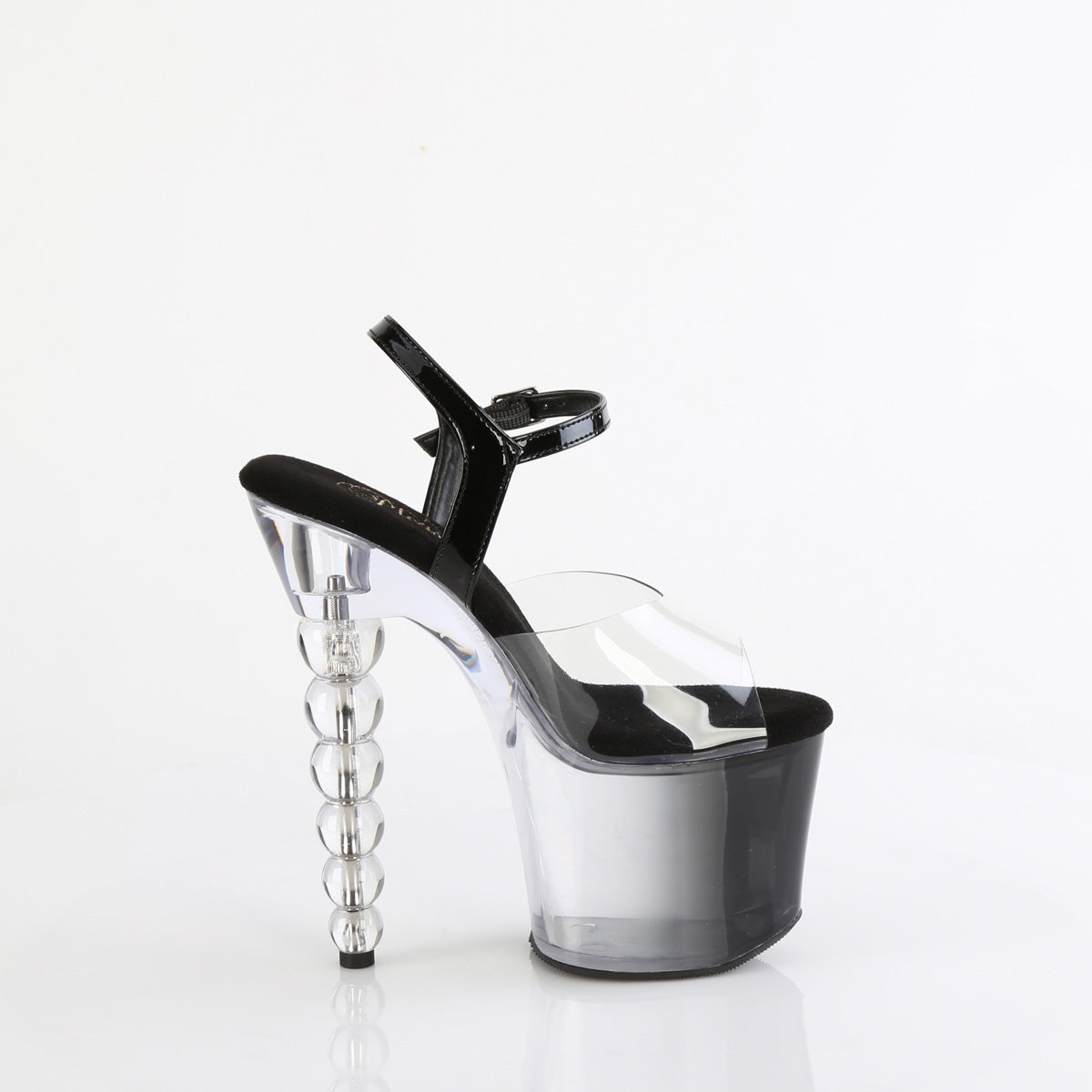 BLISS-708-1BC Pleaser Black 7 Inch Pole Dance Platform Shoes