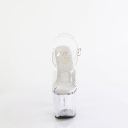 BLISS-708 Pleaser Clear 7 Inch High Fashiom Platform Shoes