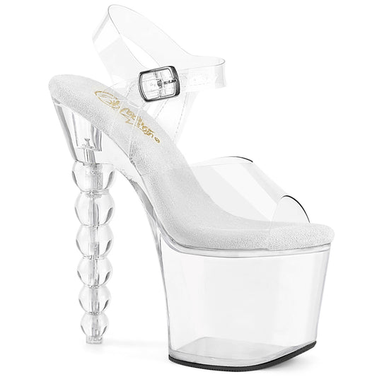 BLISS-708 Pleaser Clear 7 Inch High Fashiom Platform Shoes Clr Clr