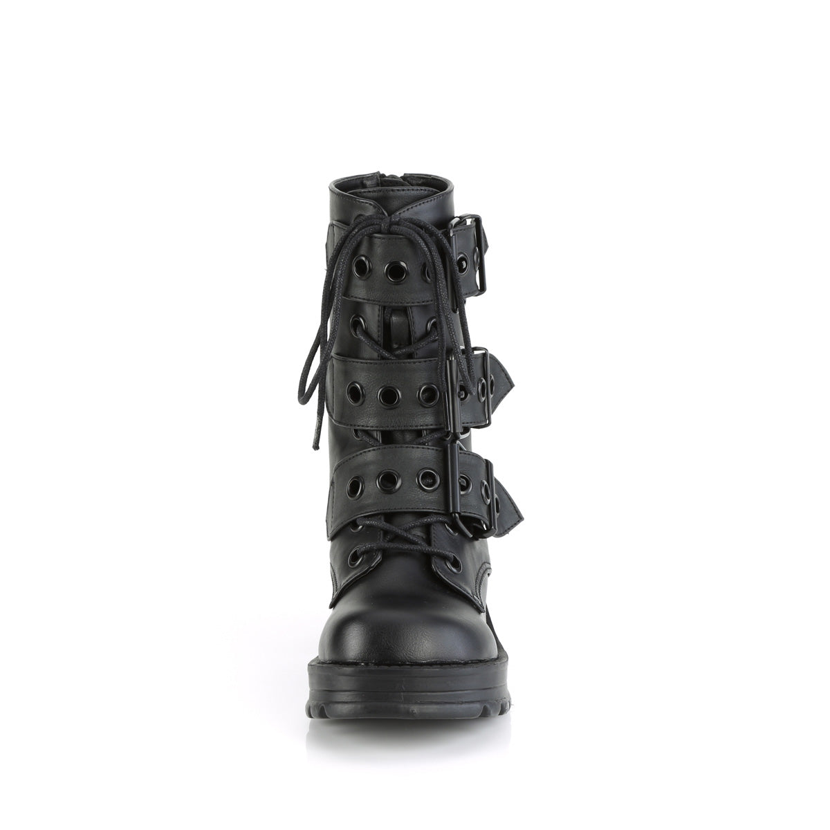 BRATTY-118 Demonia Cult Black 2.8 Inch Alternative Women's Ankle Boots