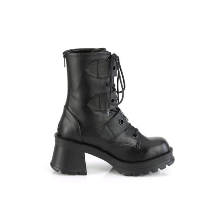 BRATTY-118 Demonia Cult Black 2.8 Inch Alternative Women's Ankle Boots