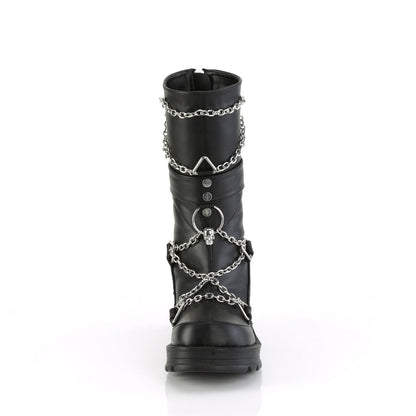 BRATTY-120 Demoniacult Alternative Footwear Black Women's Knee Highs Boots