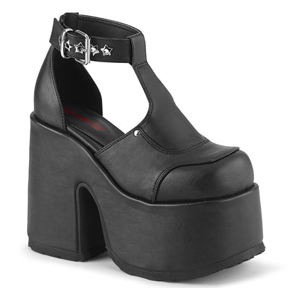 Demonia CAMEL-103 Black Platform Sandals - 5 Inch Heels