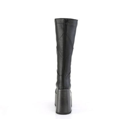 Demonia CAMEL-280 Black Knee High Boots - 5 Inch Heels