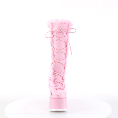CAMEL-311 Demonia Cult Pastel Pink 5 Inch Alternative Knee High Boots