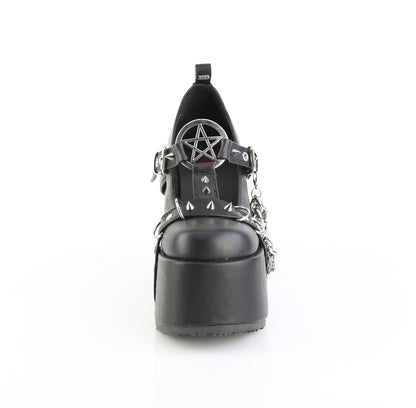 Demonia CAMEL-33 Black Platform Shoes - 5 Inch Heels