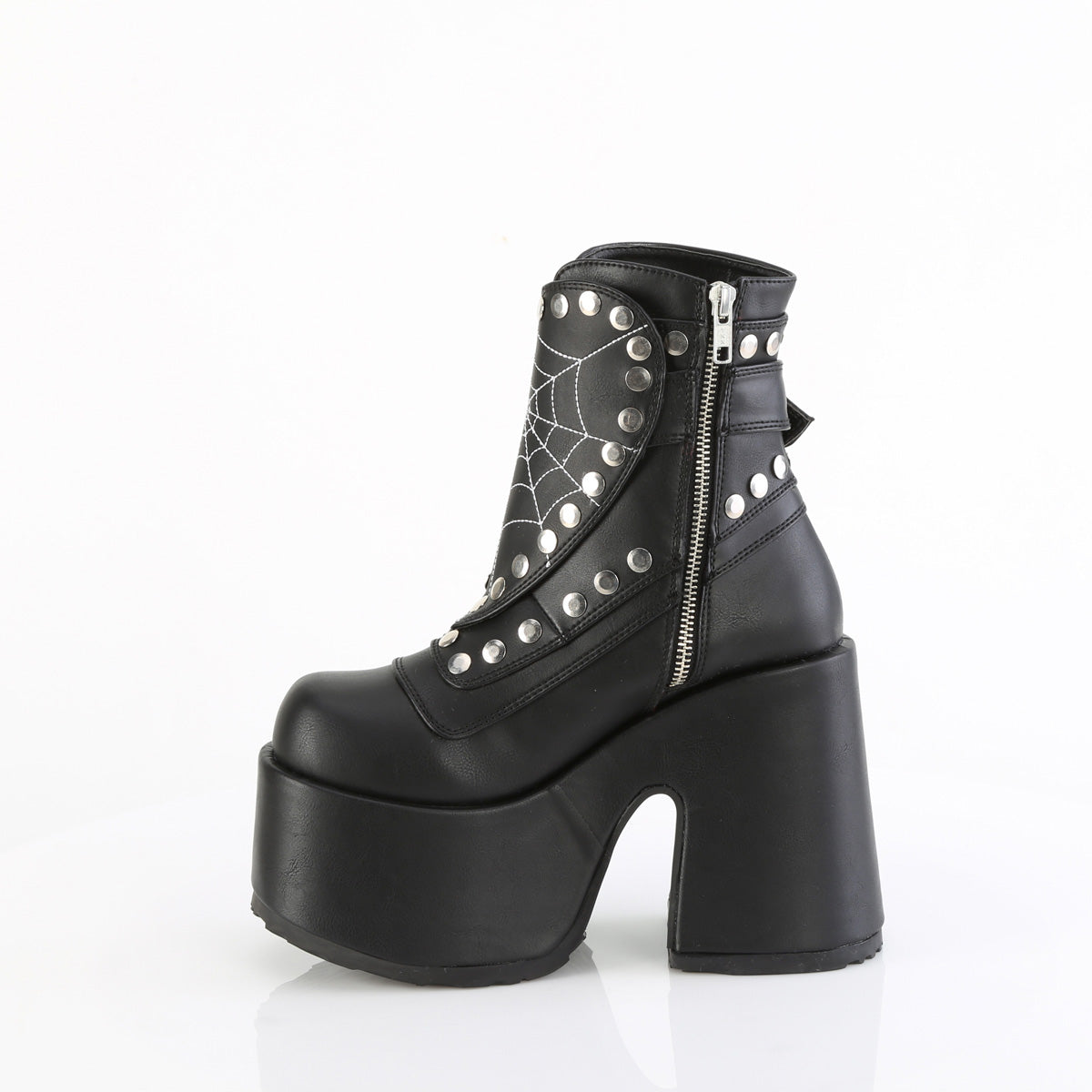 CAMEL-70 Demonia Cult Black 5 Inch Alternative Knee High Boots