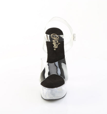 CAPTIVA-608 Pleaser Clear 6 Inch Stage Heel Platform Shoes
