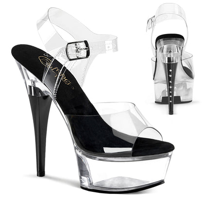 CAPTIVA-608 Pleaser Clear 6 Inch Stage Heel Platform Shoes