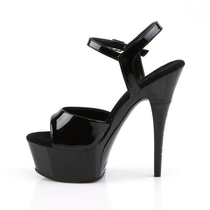 CAPTIVA-609 Pleaser Black 6 Inch Strippers Platform Shoes