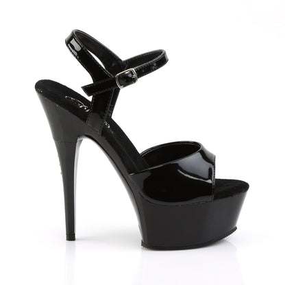 CAPTIVA-609 Pleaser Black 6 Inch Strippers Platform Shoes