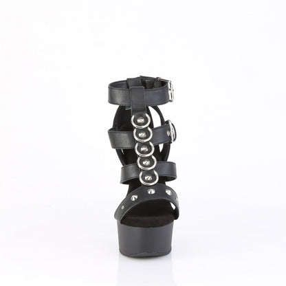 CAPTIVA-658 Pleaser Black 6 Inch Exotic Platform Platform Shoes