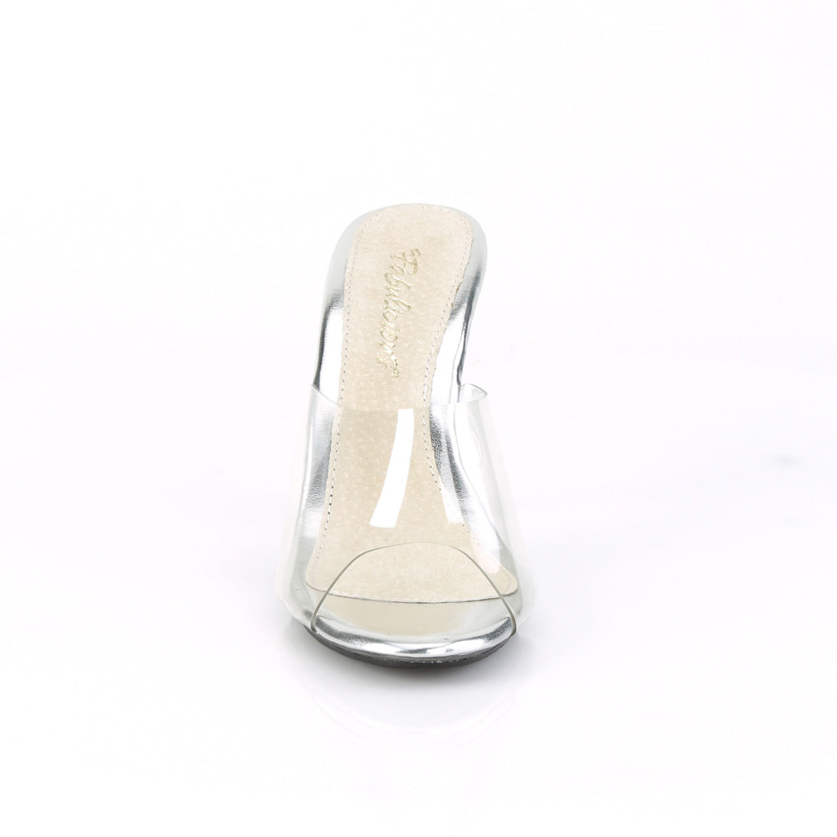 CARESS-401 Fabulicious Clear 4 Inch Posing Shoes