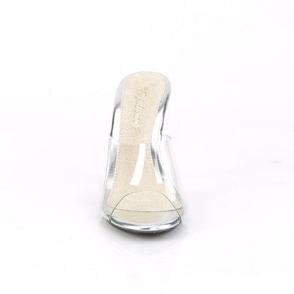 CARESS-401 Fabulicious Clear 4 Inch Posing Shoes