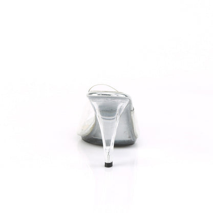 CARESS-401 Fabulicious Clear 4 Inch Posing Shoes