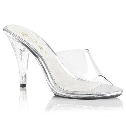 CARESS-401 Fabulicious Clear 4 Inch Posing Shoes
