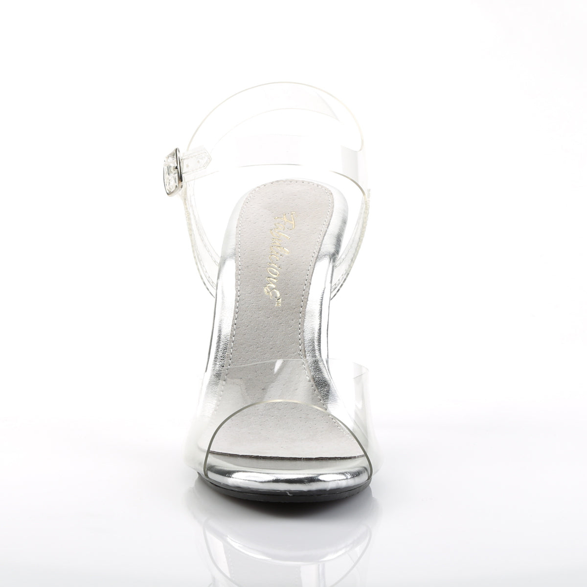 CARESS-408 Fabulicious Clear 4 Inch Posing Shoes