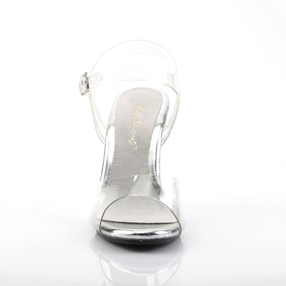 CARESS-408 Fabulicious Clear 4 Inch Posing Shoes