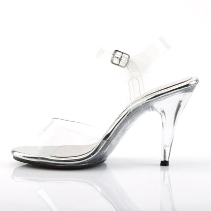 CARESS-408 Fabulicious Clear 4 Inch Posing Shoes