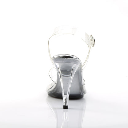 CARESS-408 Fabulicious Clear 4 Inch Posing Shoes