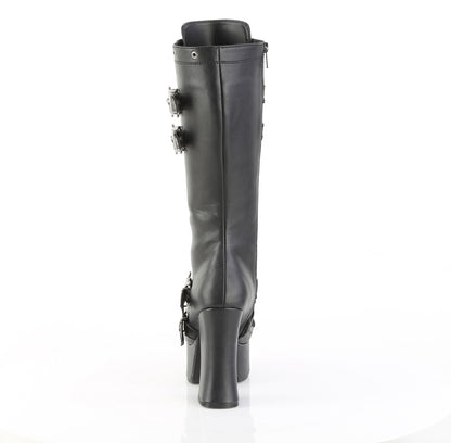 CHARADE-230 Demonia Cult Black 4.5 Inch Alternative Knee High Boots