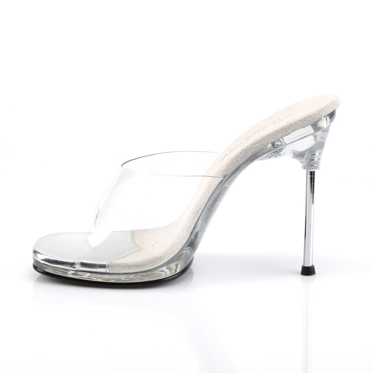 CHIC-01 Fabulicious Clear 4.5 Inch Posing Shoes