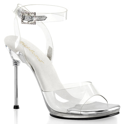 Fabulicious CHIC-06 Clear Platform Sandals - 4 1/2 Inch Heels