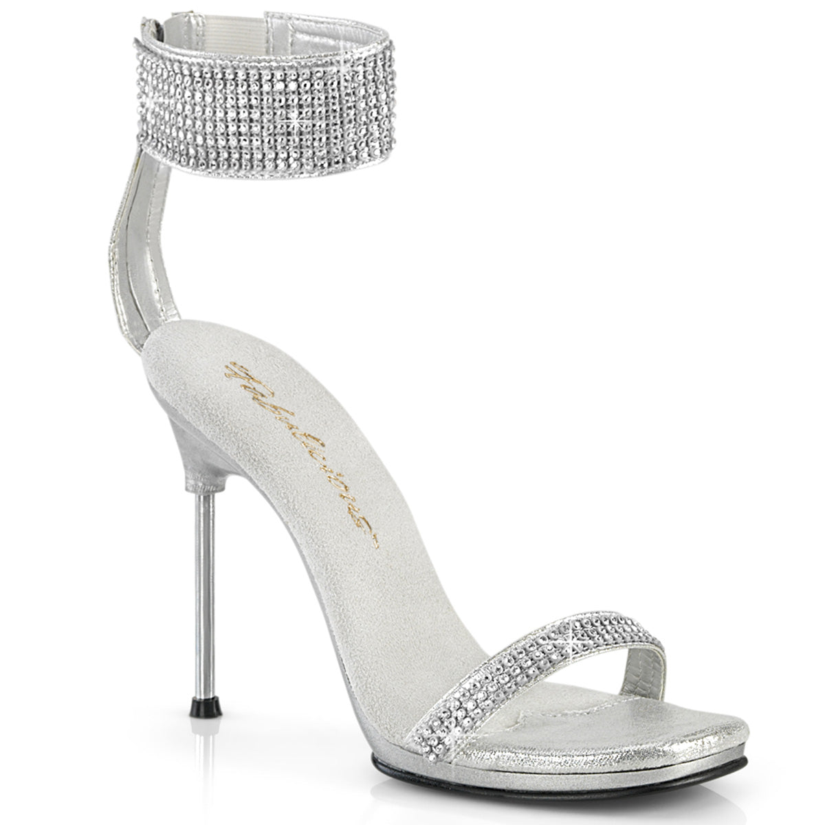 CHIC-40 Fabulicious Silver 4.5 Inch Elegant Shoes