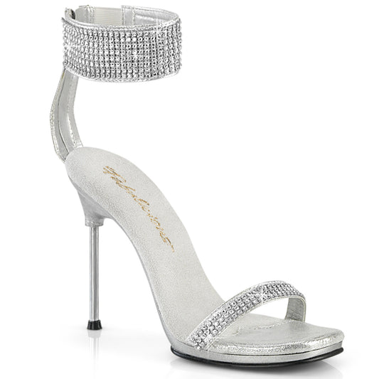 CHIC-40 Fabulicious Silver 4.5 Inch Elegant Shoes