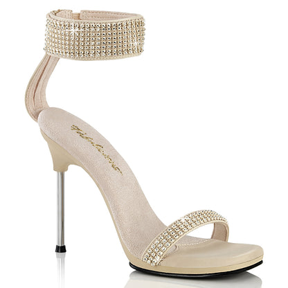 CHIC-40 Fabulicious Tan 4.5 Inch Elegant Shoes Tan Faux Leather-RS Tan