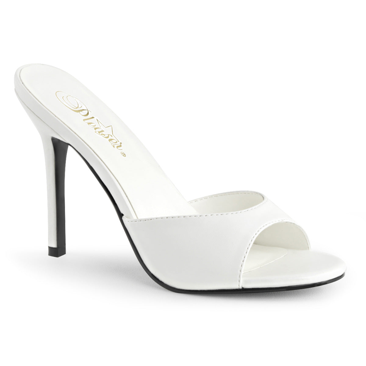 CLASSIQUE-01 Pleaser White 4 Inch Bold Sexy Shoes