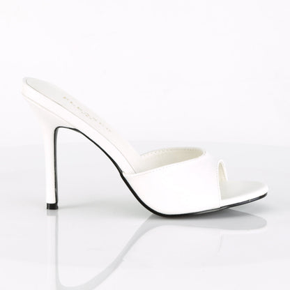 CLASSIQUE-01 Pleaser White 4 Inch Bold Sexy Shoes