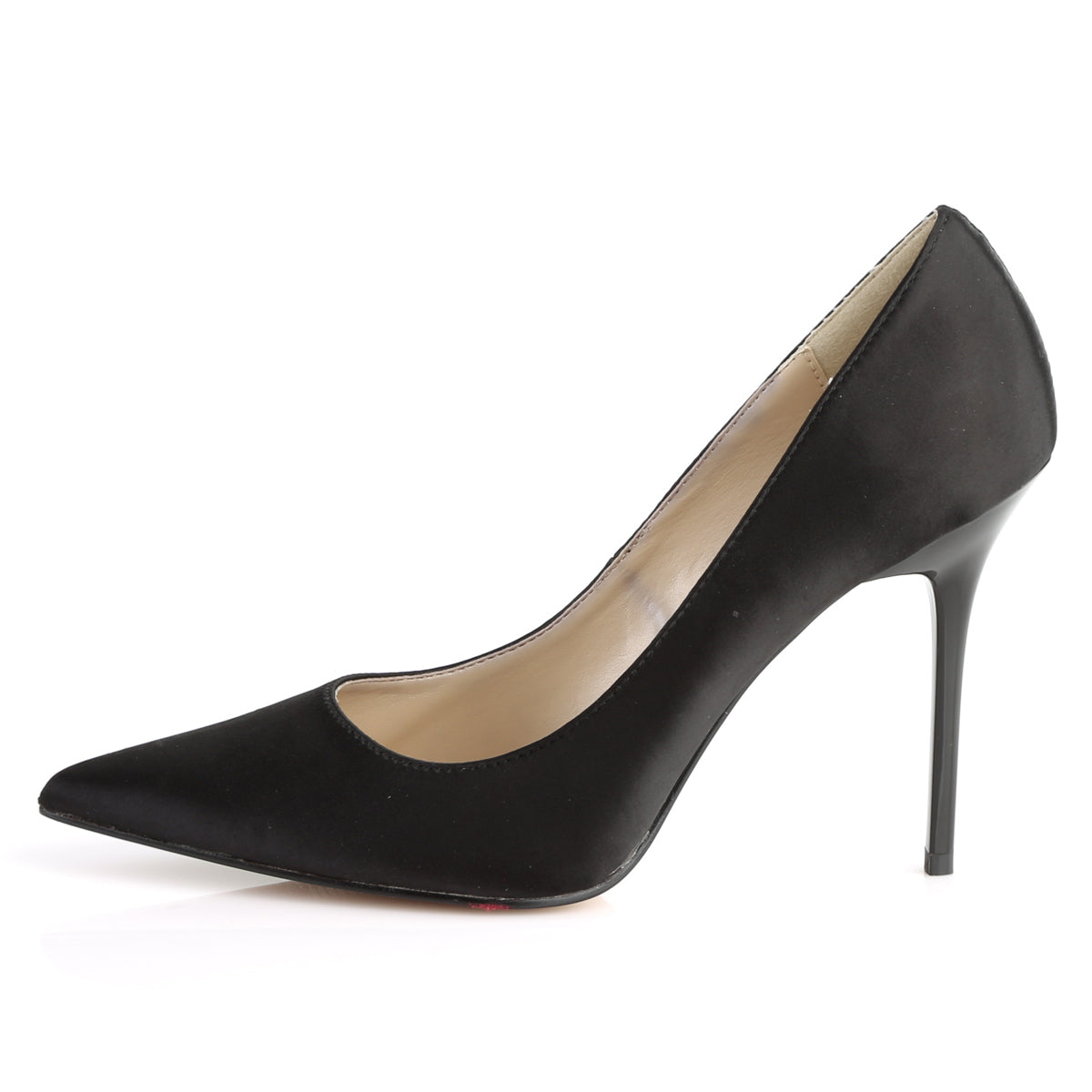 Pleaser CLASSIQUE-20 Black Court Shoes - 4 Inch Heels