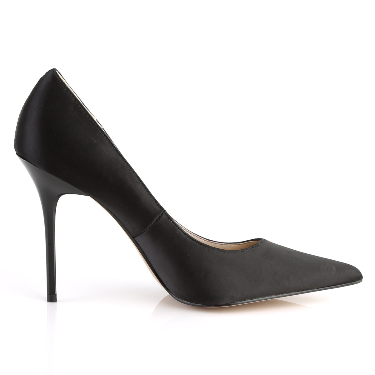 Pleaser CLASSIQUE-20 Black Court Shoes - 4 Inch Heels
