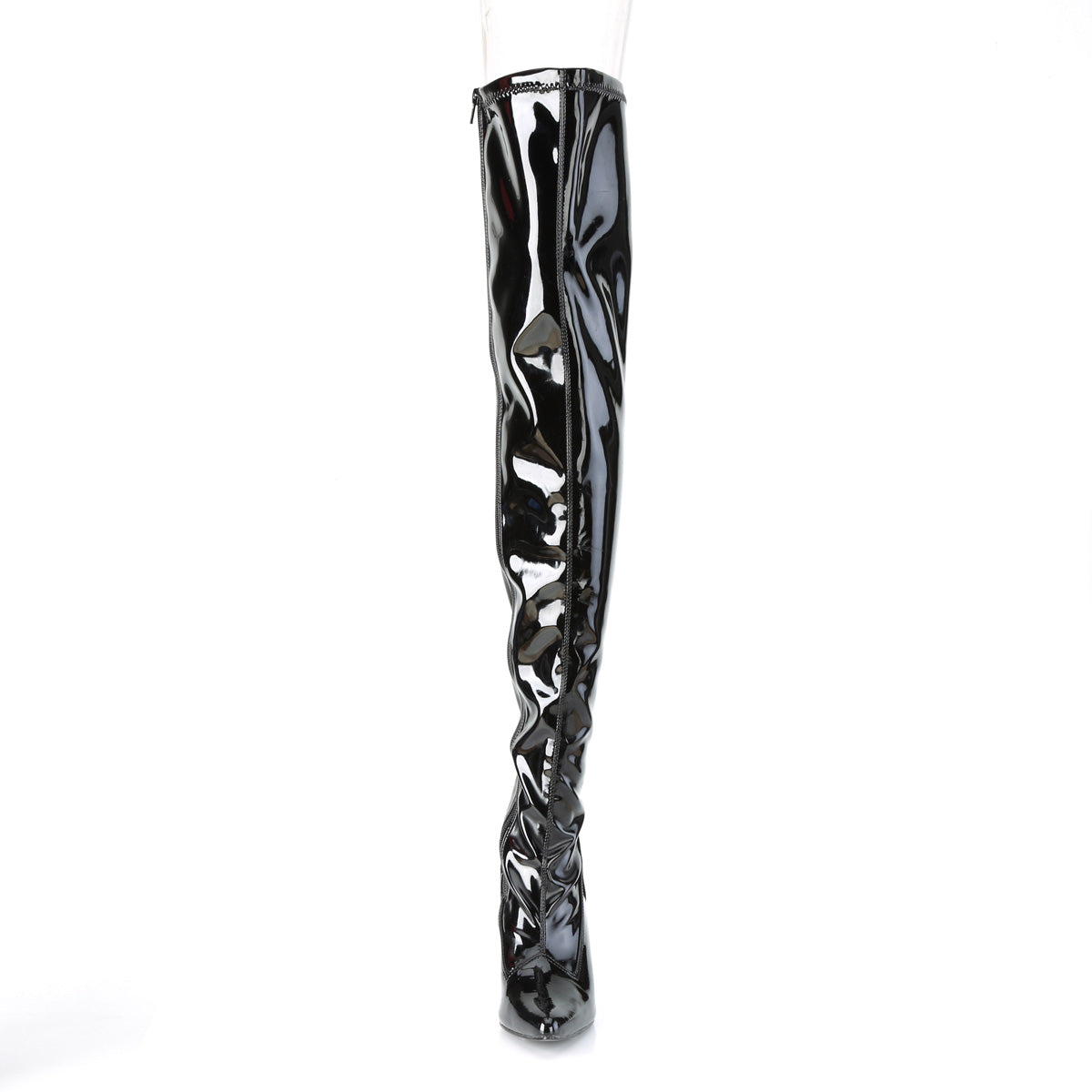 CLASSIQUE-3000 Pleaser Black Patent 4 Inch Erotic Thigh Boots'