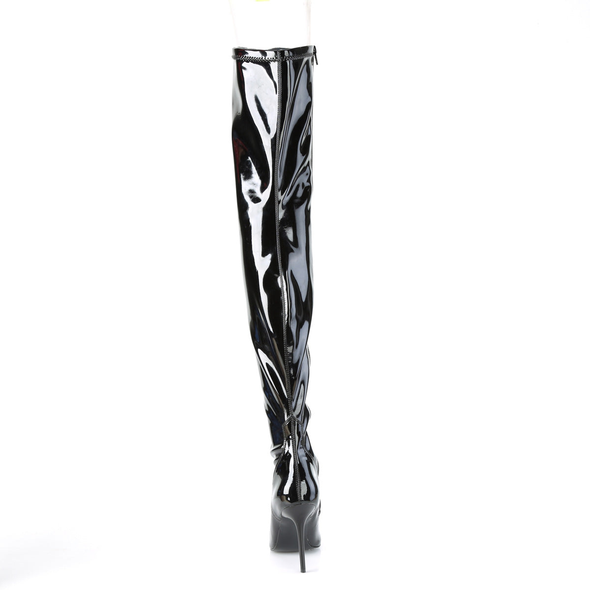CLASSIQUE-3000 Pleaser Black Patent 4 Inch Erotic Thigh Boots'