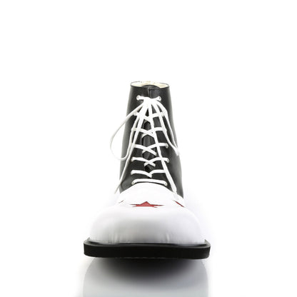 clown 02 funtasma black white pu shoes