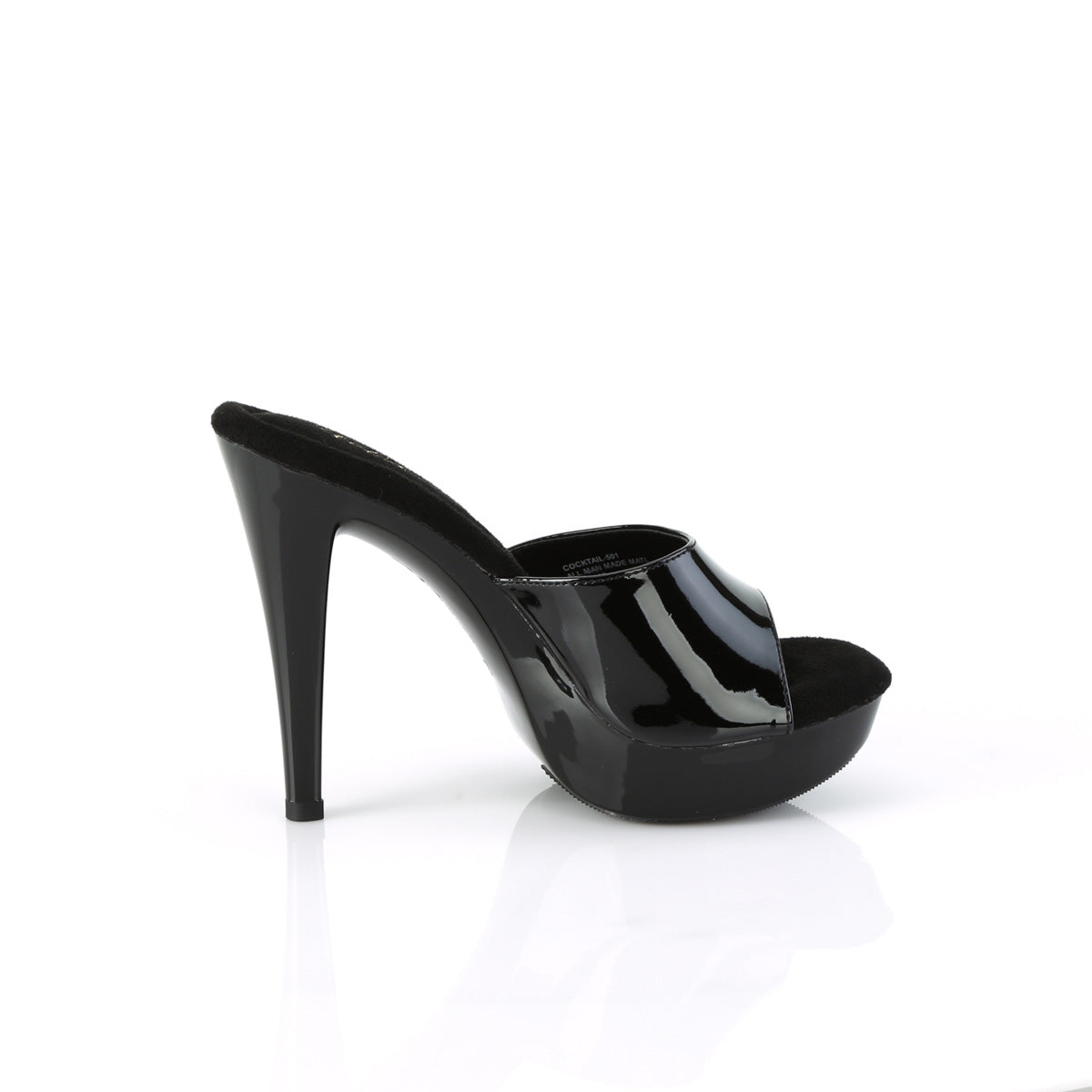 COCKTAIL-501 Fabulicious Black 5 Inch Glamour Shoes